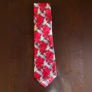 Ducks Unlimited Silk Tie Red Made in the USA
